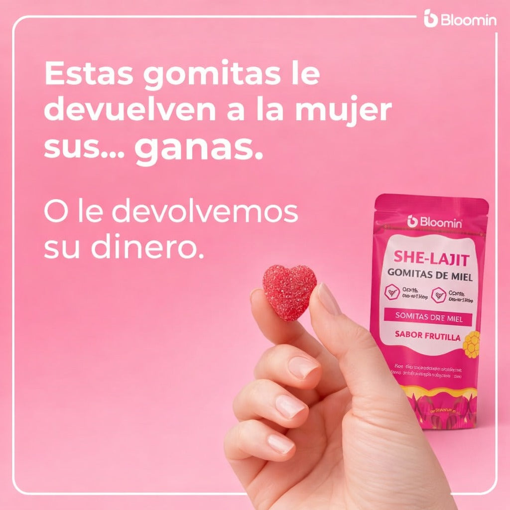 Gomitas SHE-LAJIT | Energía, Enfoque y Vitalidad Femenina
