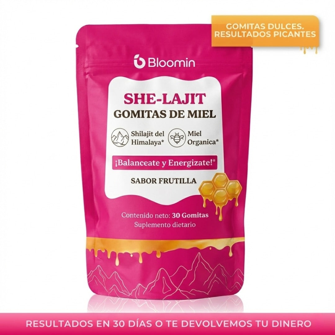 Gomitas SHE-LAJIT | Energía, Enfoque y Vitalidad Femenina