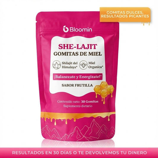 Gomitas SHE-LAJIT | Energía, Enfoque y Vitalidad Femenina
