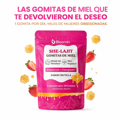 Gomitas SHE-LAJIT | Energía, Enfoque y Vitalidad Femenina