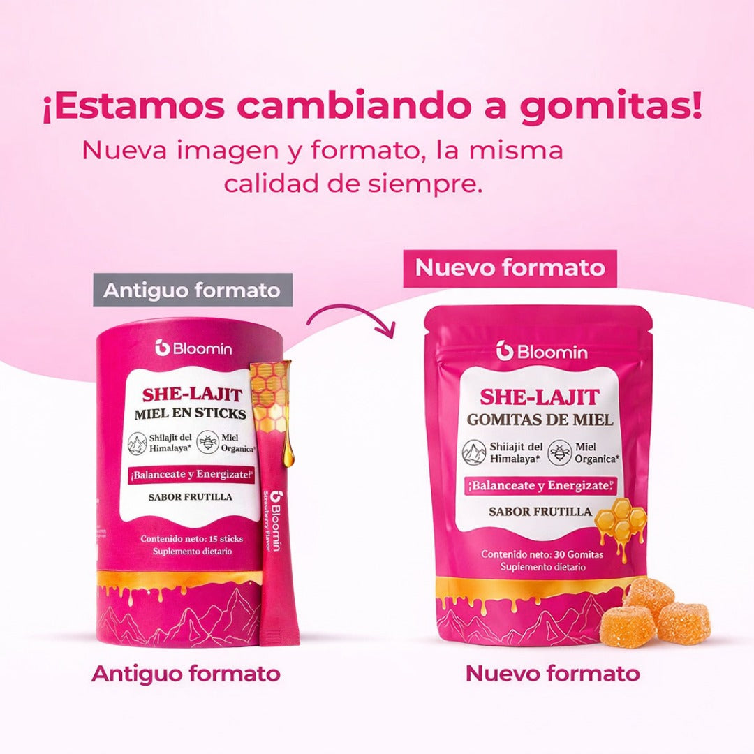 Gomitas SHE-LAJIT | Energía, Enfoque y Vitalidad Femenina
