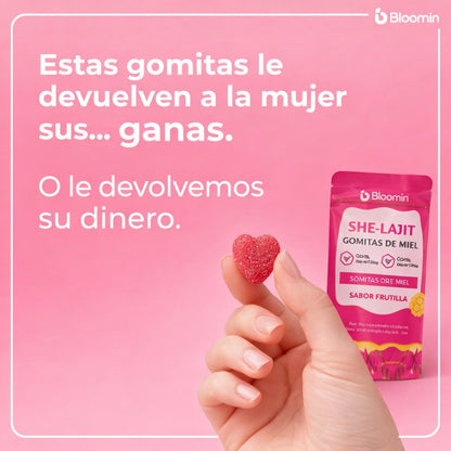 Gomitas SHE-LAJIT | Energía, Enfoque y Vitalidad Femenina